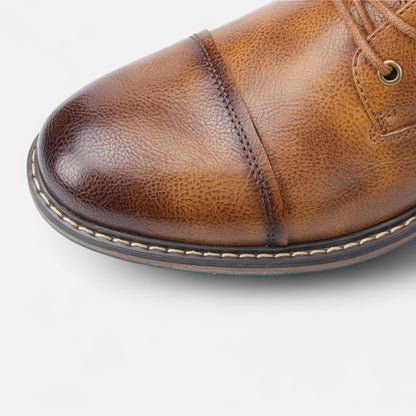 Maison Aurelle Men's Boots | Lightweight PU Leather, Retro-Inspired