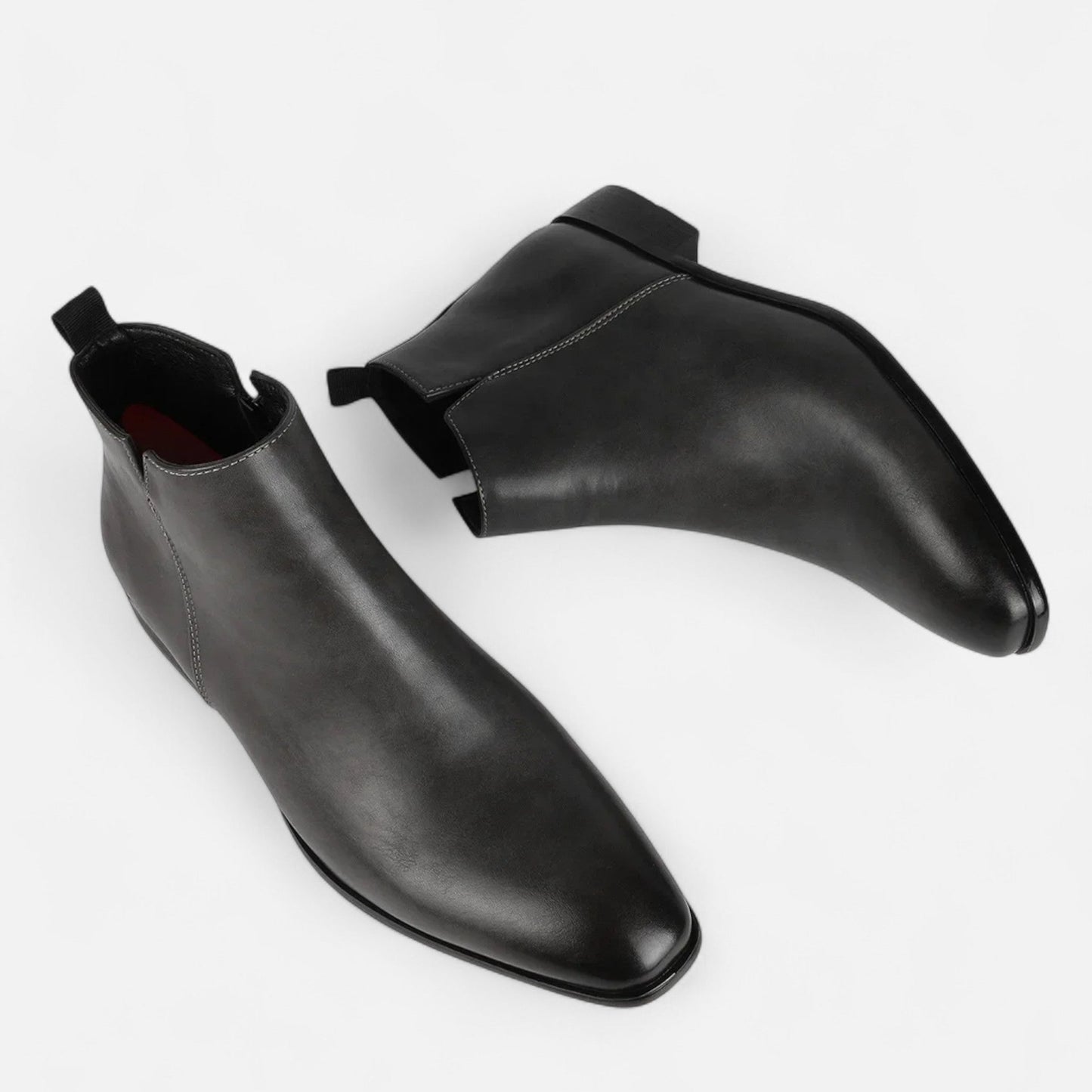Maison Dresson Men's Chelsea Boots | Durable PVC, Square-Toe Design