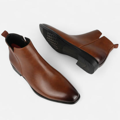 Maison Dresson Men's Chelsea Boots | Durable PVC, Square-Toe Design