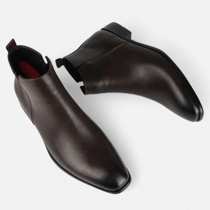 Maison Dresson Men's Chelsea Boots | Durable PVC, Square-Toe Design