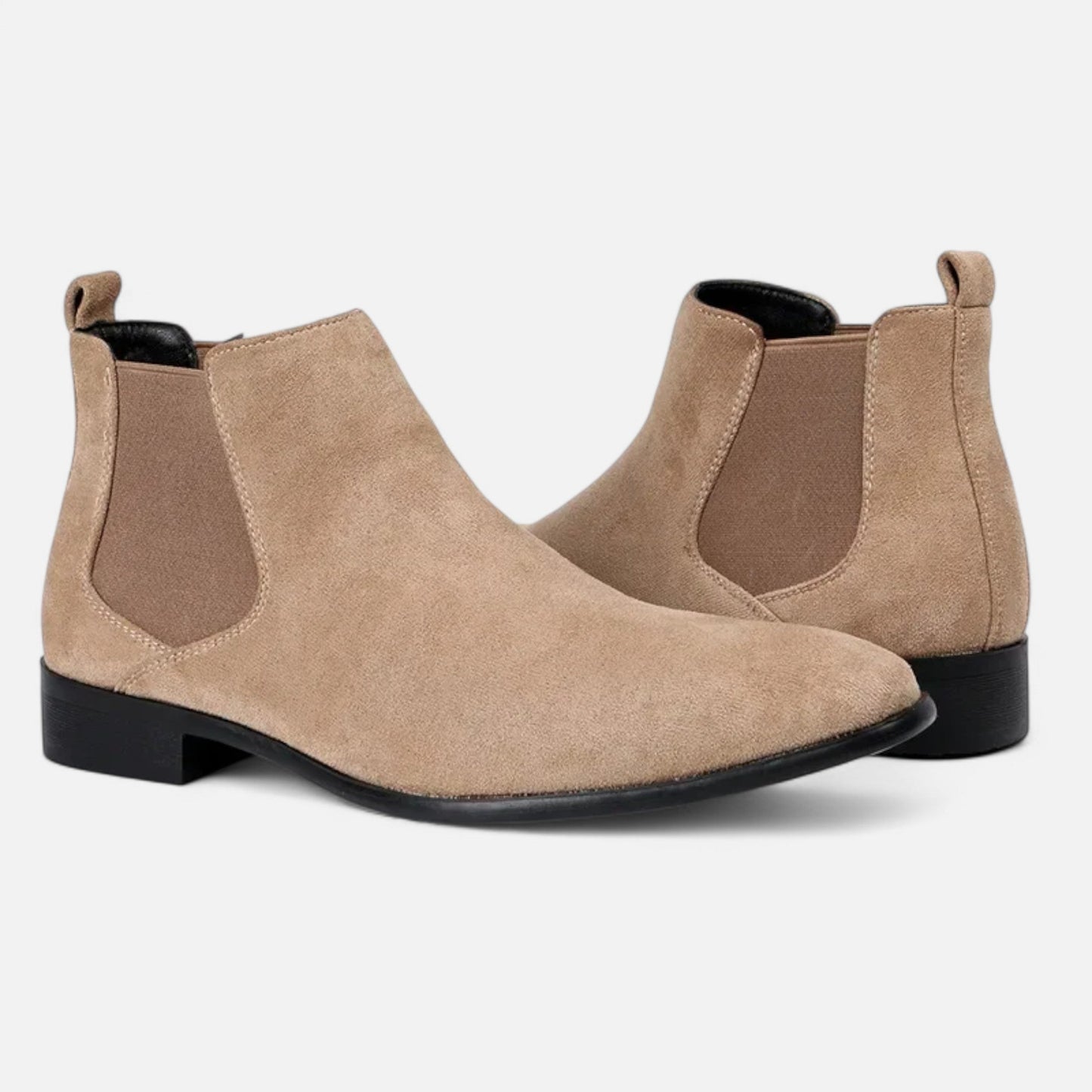 Maison Aurelle Men's Chelsea Boots | Premium Suede, Modern Square Toe