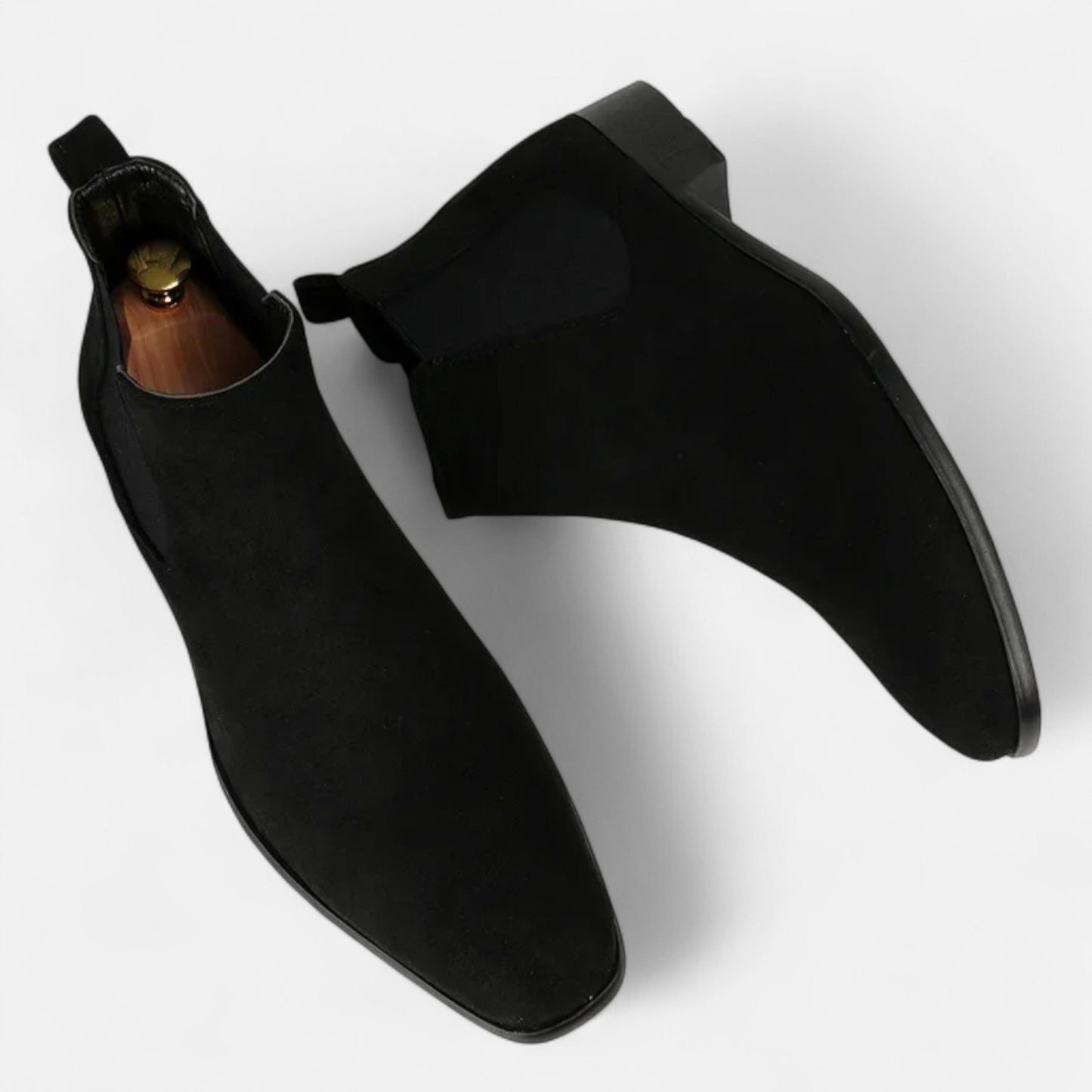 Maison Aurelle Men's Chelsea Boots | Premium Suede, Modern Square Toe