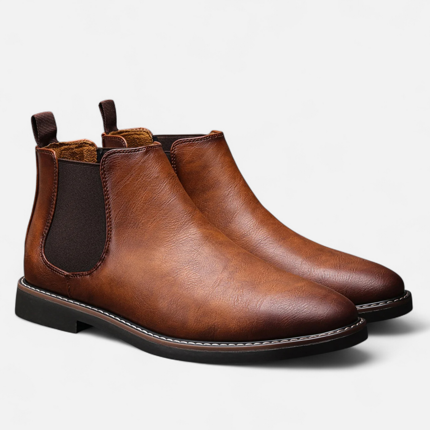Maison Aurelle Men's Chelsea Boots | Retro Leather, Classic Design