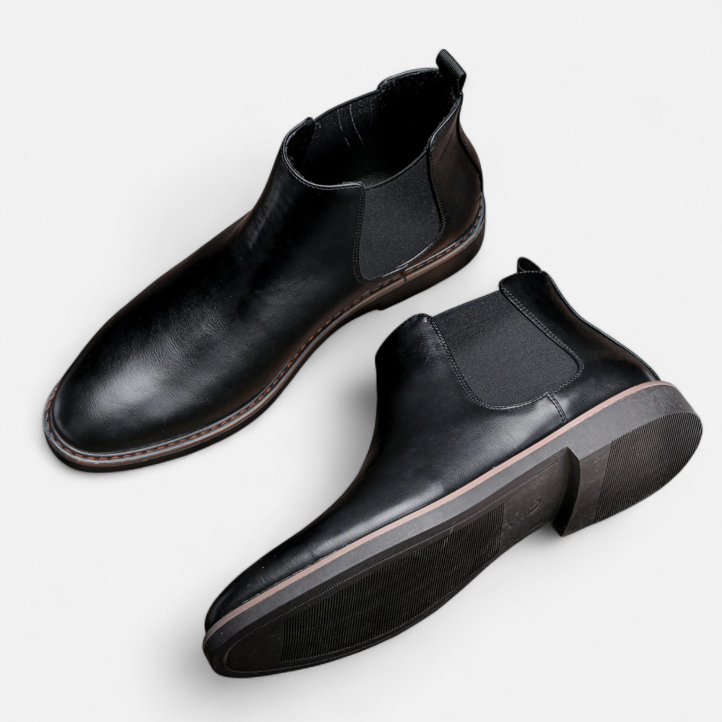 Maison Aurelle Men's Chelsea Boots | Retro Leather, Classic Design