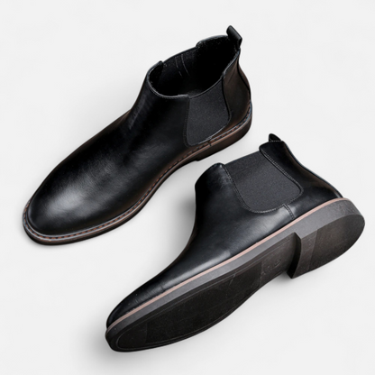 Maison Aurelle Men's Chelsea Boots | Retro Leather, Classic Design