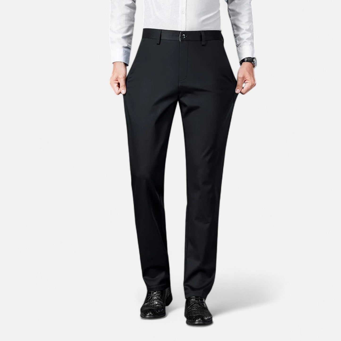 Maison Aurelle Men's Chinos | Micro-Elastic Fabric, Business Casual