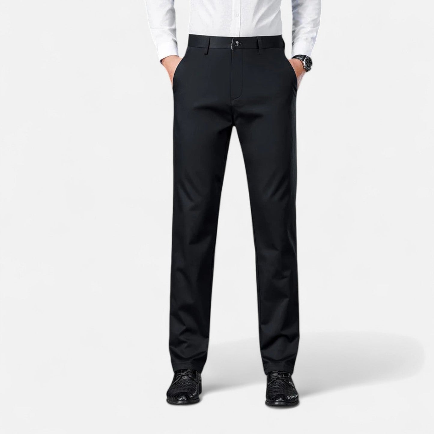 Maison Aurelle Men's Chinos | Micro-Elastic Fabric, Business Casual