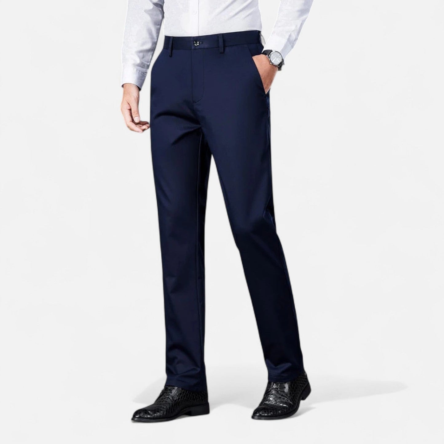 Maison Aurelle Men's Chinos | Micro-Elastic Fabric, Business Casual