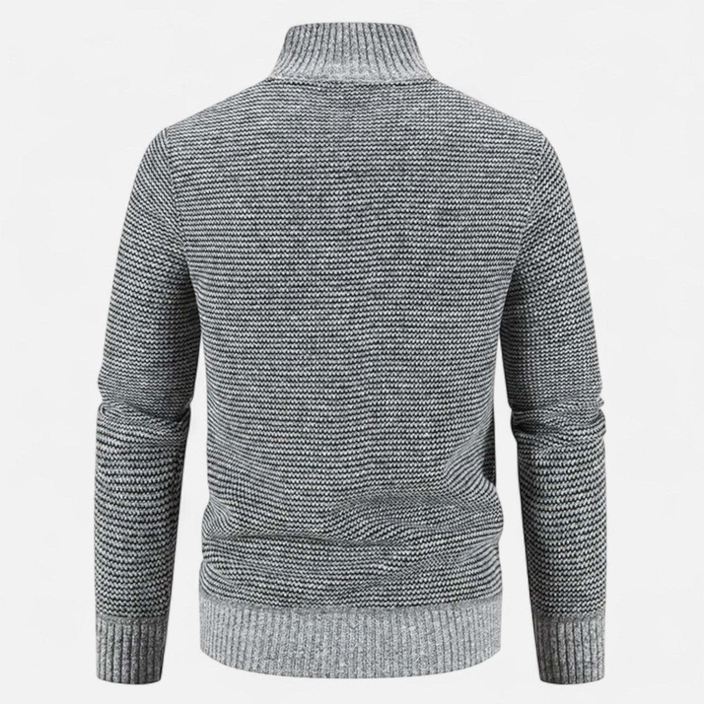 Maison Aurelle Men's Fleece Jacket | Thickened Fabric, Stand-Collar Design