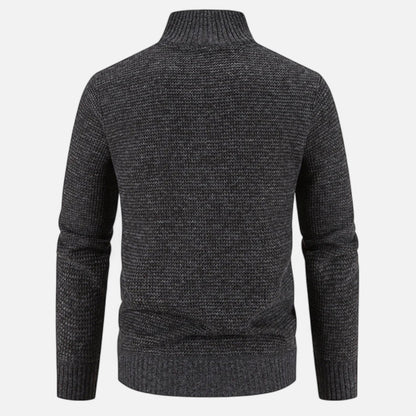 Maison Aurelle Men's Fleece Jacket | Thickened Fabric, Stand-Collar Design