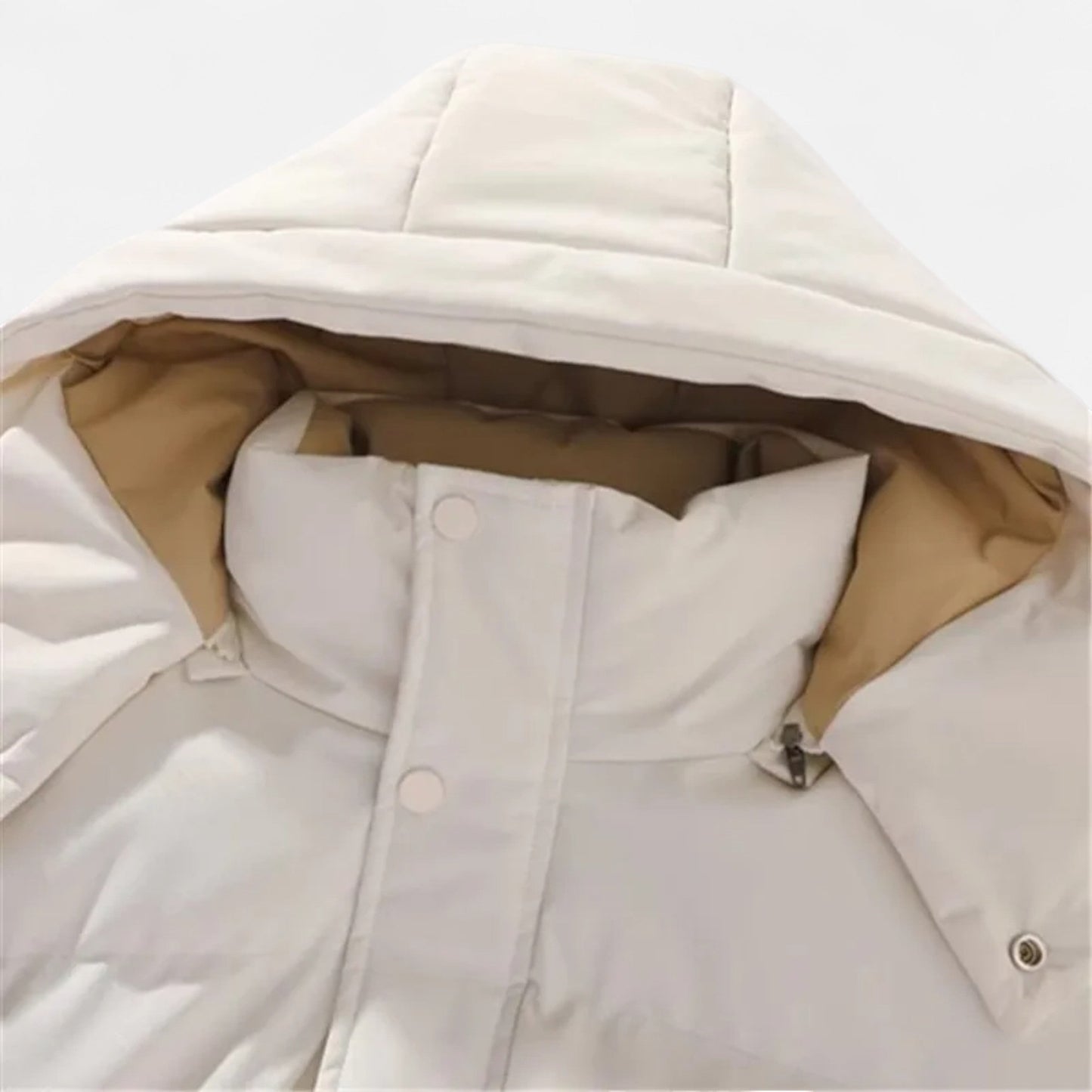 Maison Aurelle Men's Puffer Jacket | Thick Padded Insulation, Detachable Hood