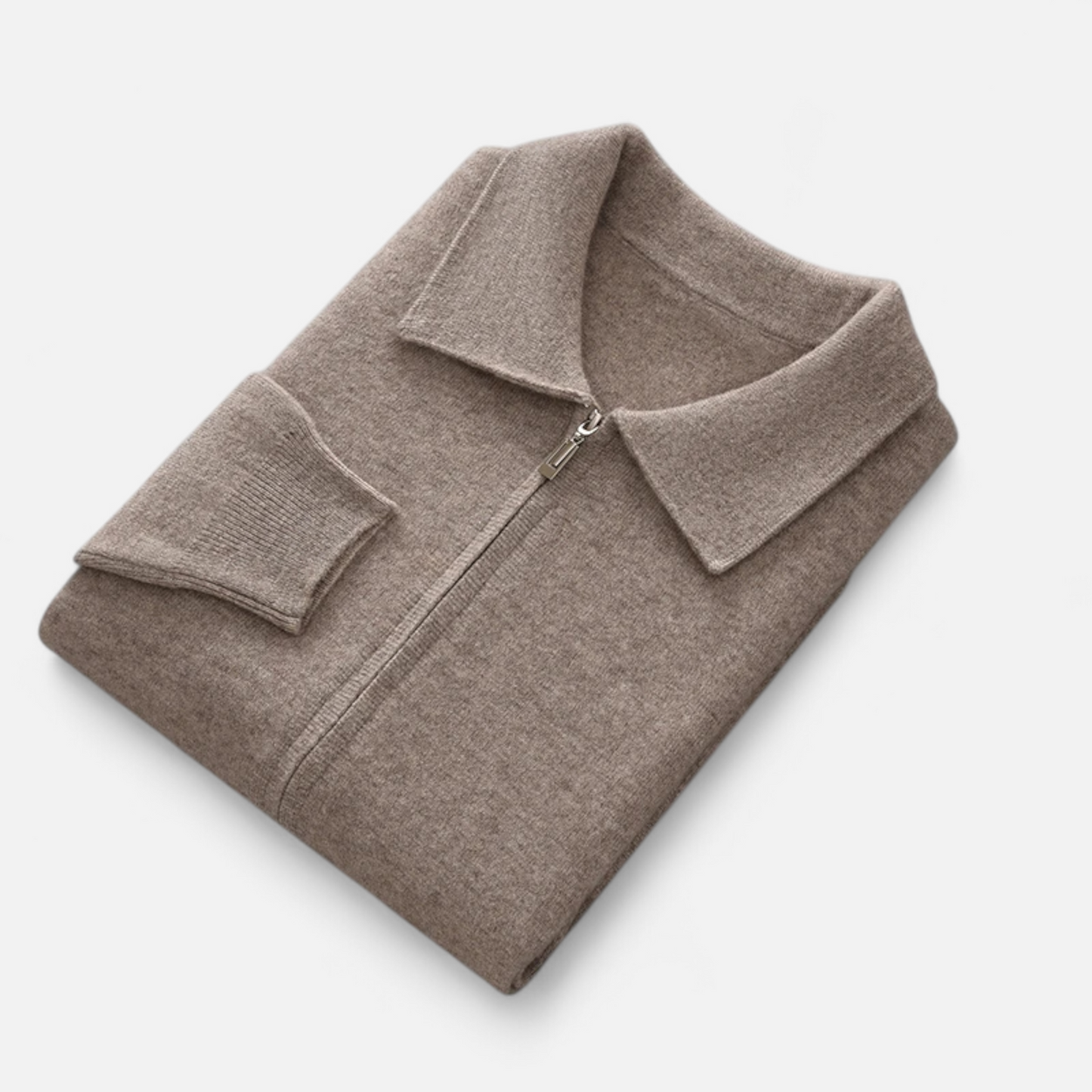 Maison Aurelle Men's Quarter Zip Sweater | Merino Wool-Cashmere Blend, Business Casual