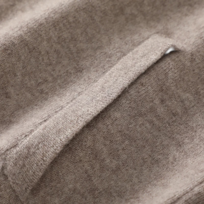 Maison Aurelle Men's Quarter Zip Sweater | Merino Wool-Cashmere Blend, Business Casual