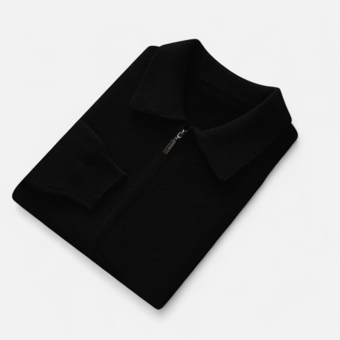 Maison Aurelle Men's Quarter Zip Sweater | Merino Wool-Cashmere Blend, Business Casual