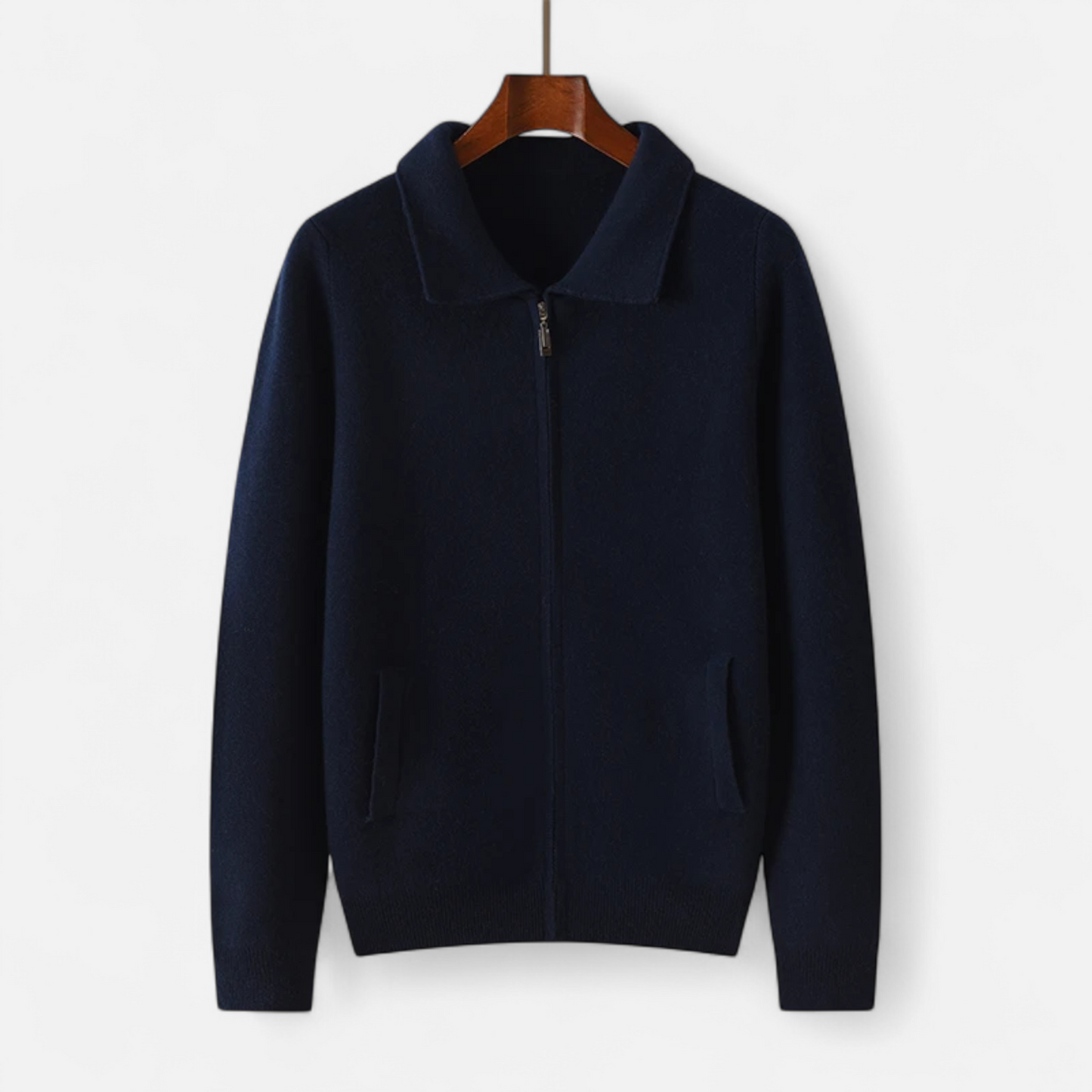 Maison Aurelle Men's Quarter Zip Sweater | Merino Wool-Cashmere Blend, Business Casual