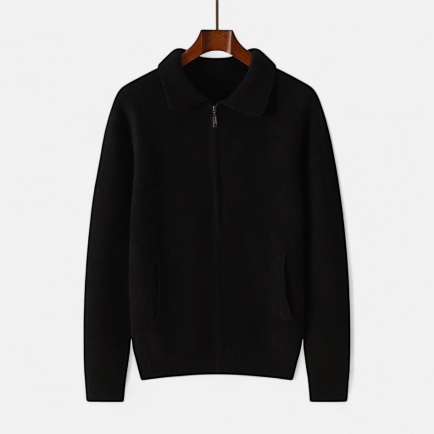 Maison Aurelle Men's Quarter Zip Sweater | Merino Wool-Cashmere Blend, Business Casual
