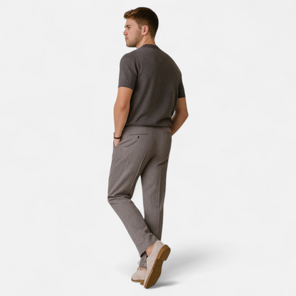Maison Aurelle Men's Slim-Fit T-Shirt | Lightweight Knit Fabric, Casual