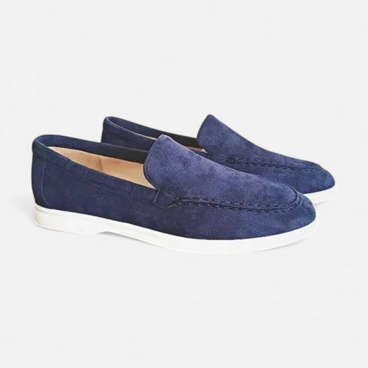 Maison Aurelle Men's Suede Loafers | Premium Soft Texture, Water-Resistant
