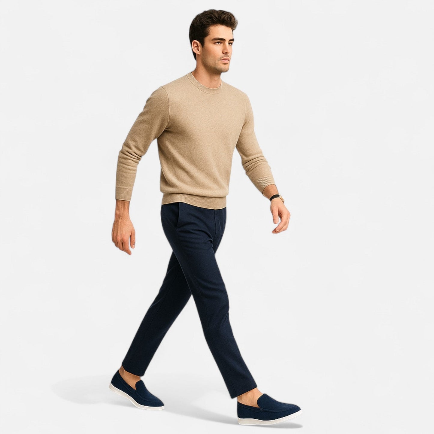 Maison Aurelle Men's Suede Loafers | Premium Soft Texture, Water-Resistant