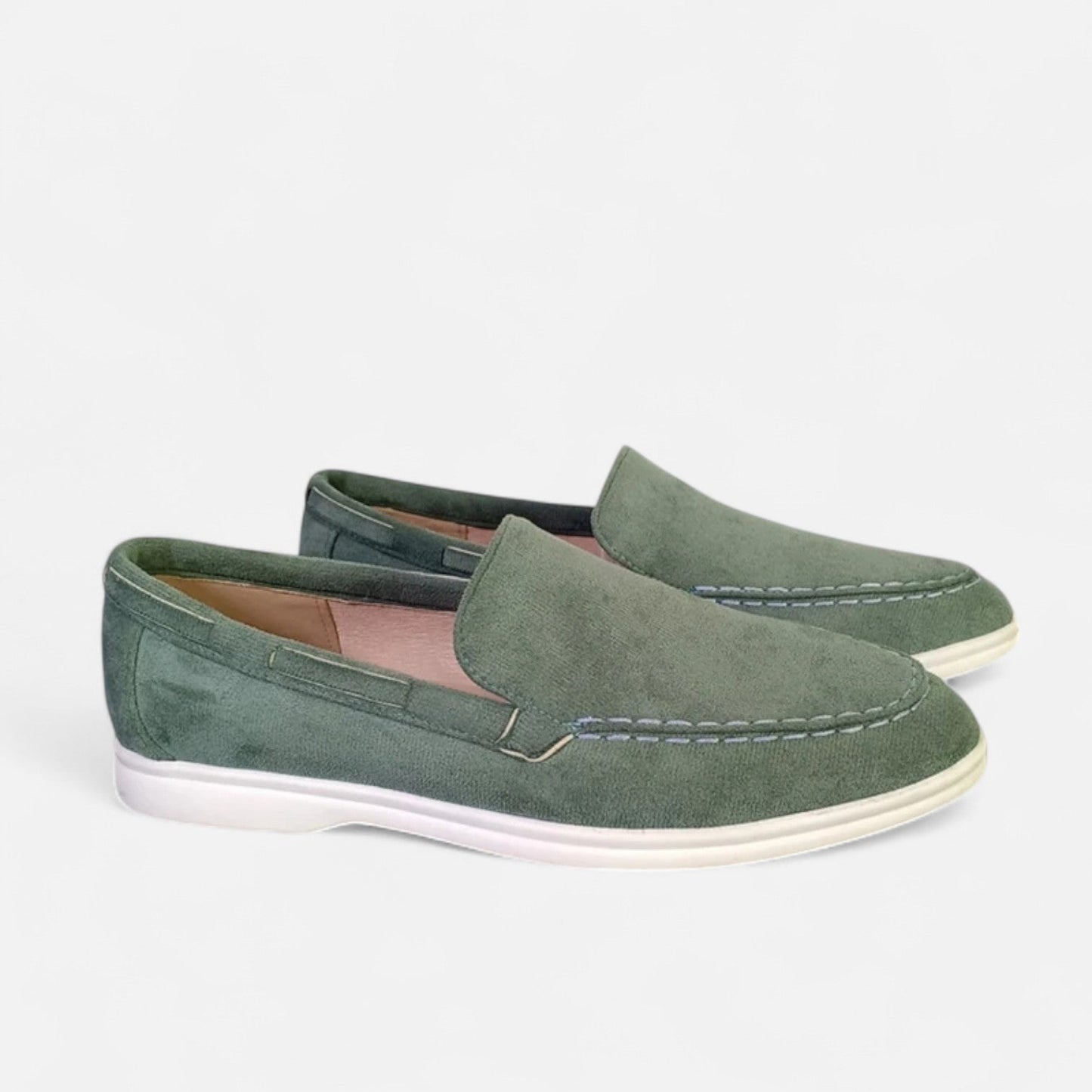 Maison Aurelle Men's Suede Loafers | Premium Soft Texture, Water-Resistant
