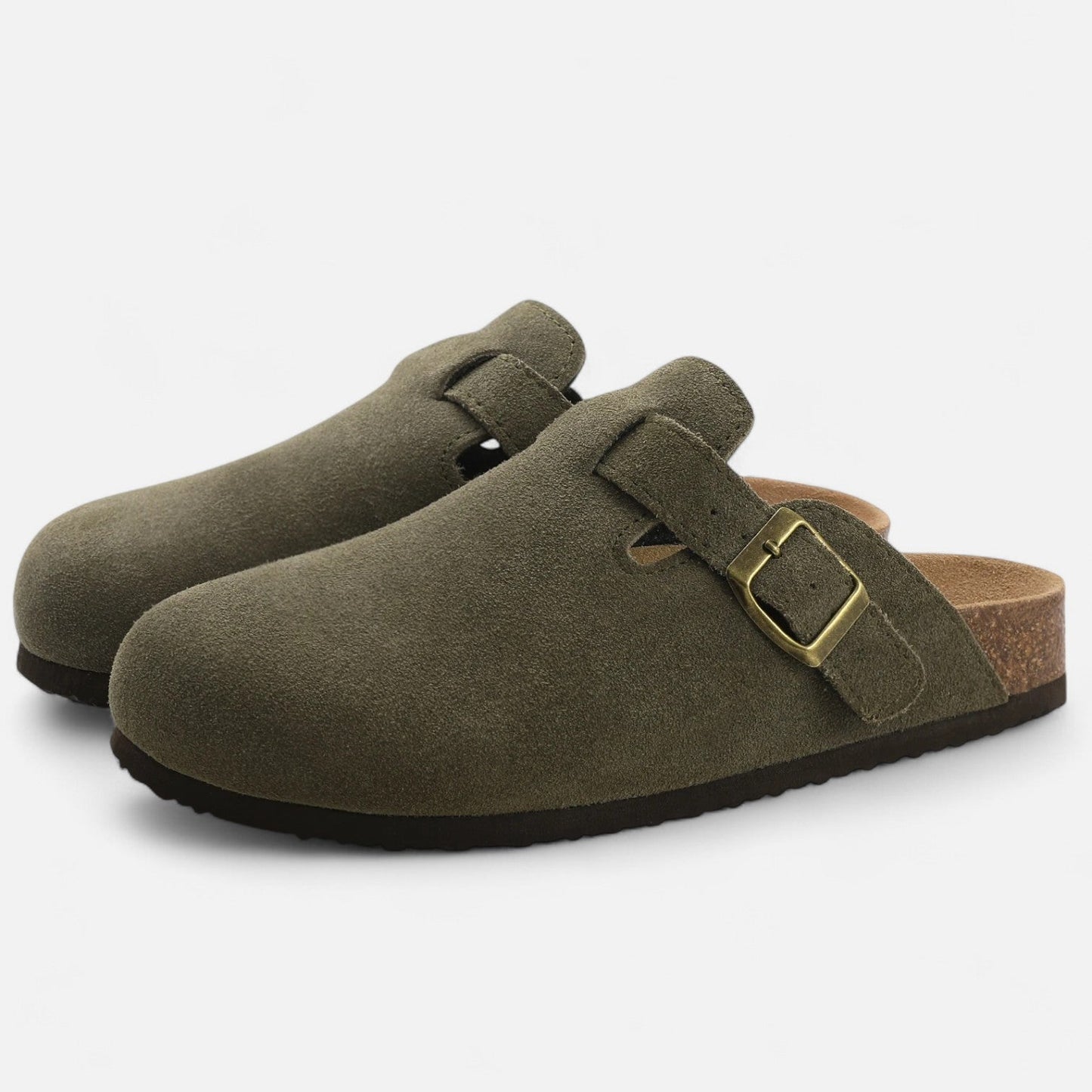 Maison Aurelle Men's Suede Mules | Premium Comfort, Clog-Inspired Design