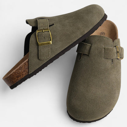Maison Aurelle Men's Suede Mules | Premium Comfort, Clog-Inspired Design