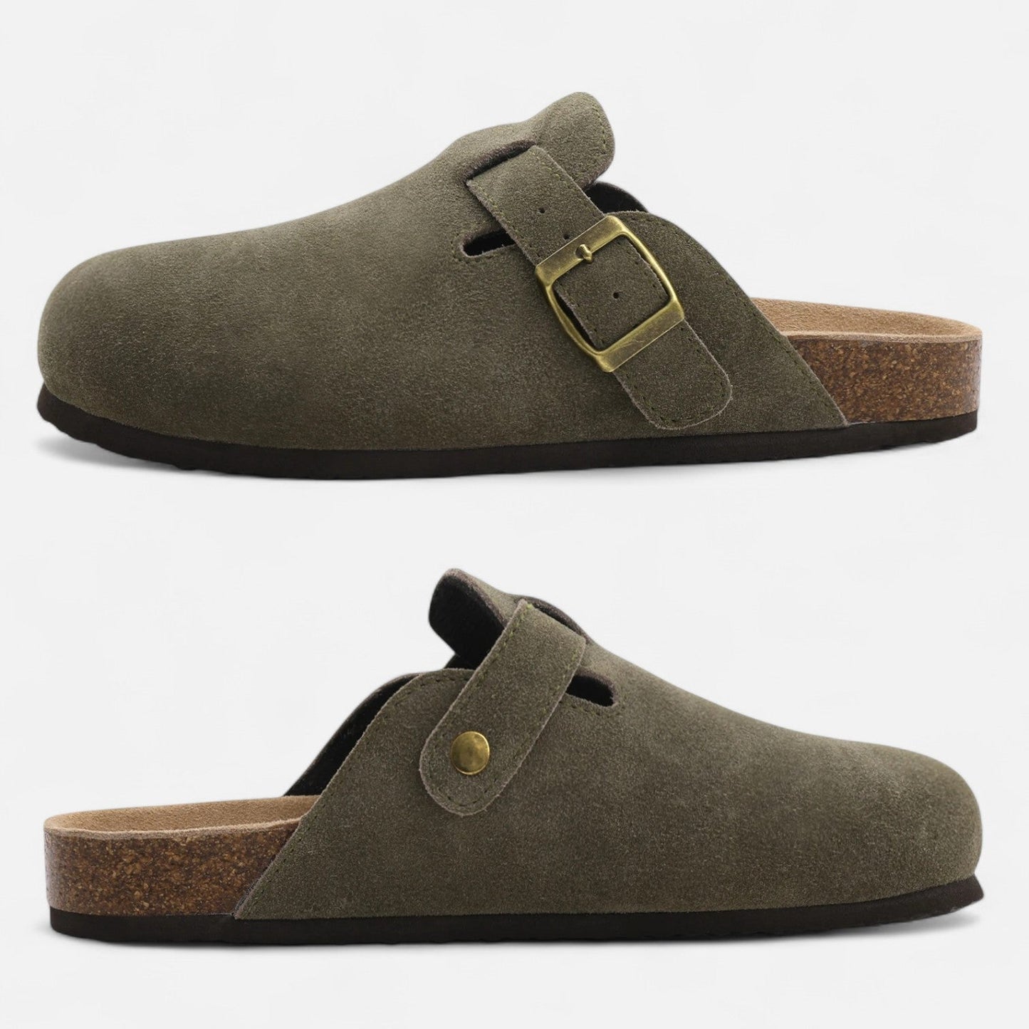 Maison Aurelle Men's Suede Mules | Premium Comfort, Clog-Inspired Design