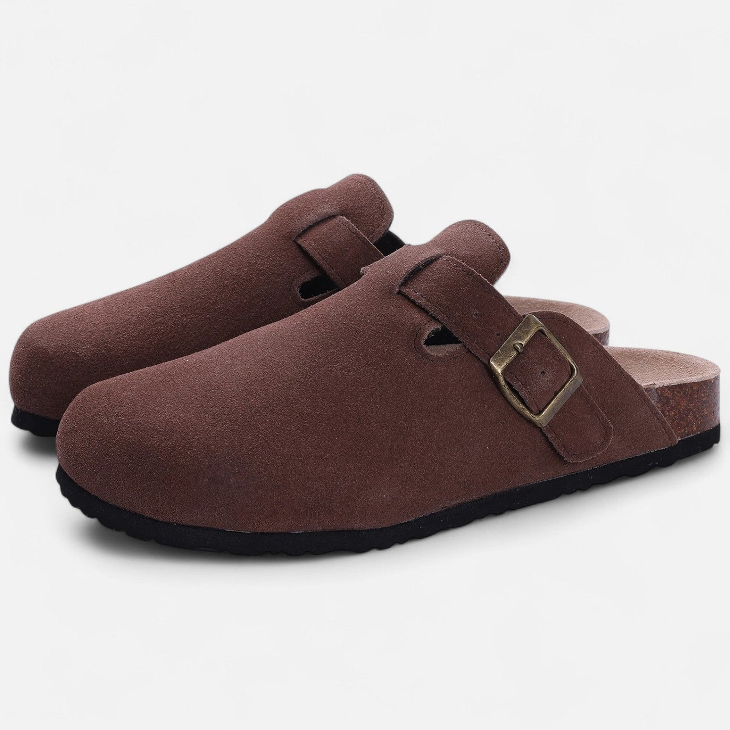 Maison Aurelle Men's Suede Mules | Premium Comfort, Clog-Inspired Design