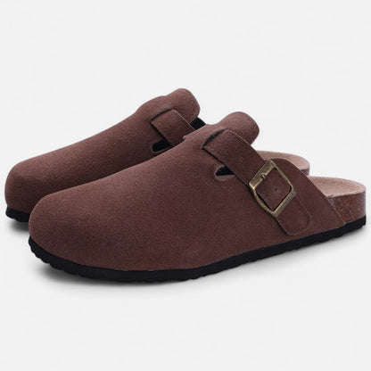 Maison Aurelle Men's Suede Mules | Premium Comfort, Clog-Inspired Design