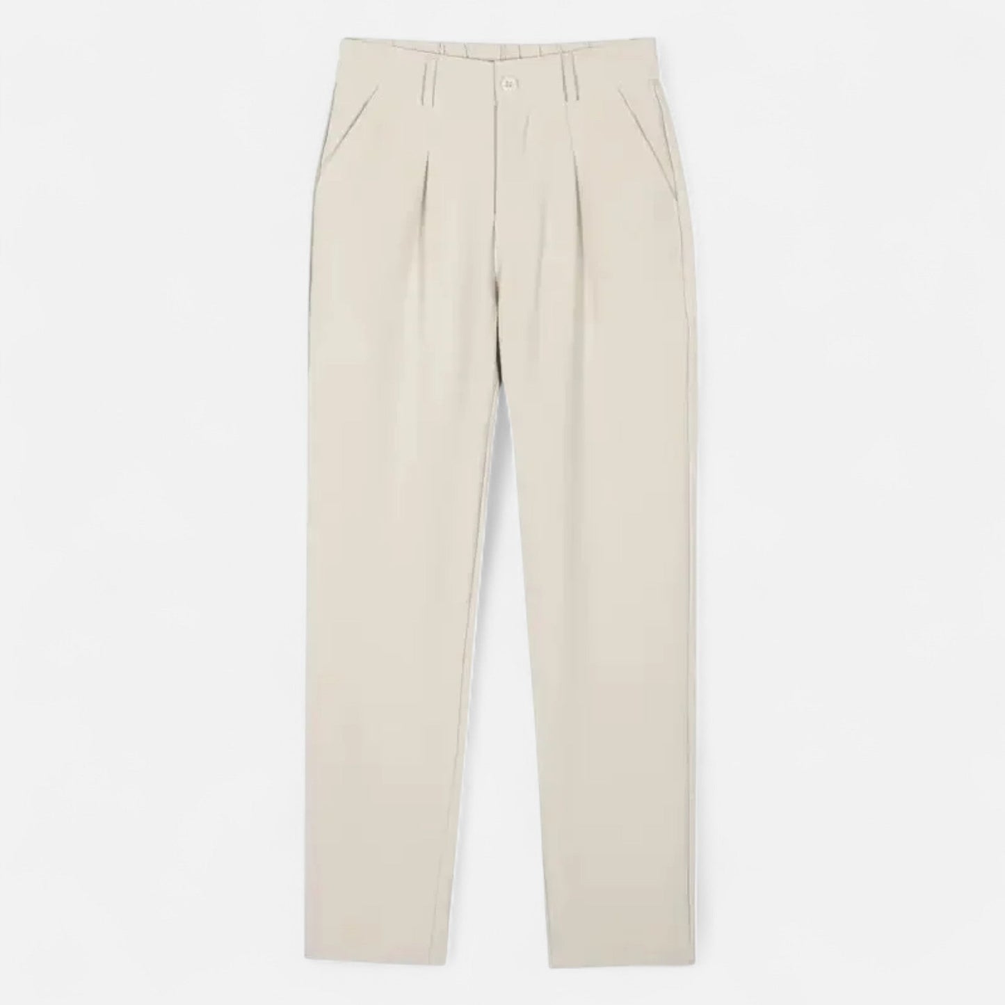 Maison Aurelle Men's Tailored Trousers | Lightweight Fabric, Straight-Leg Cut