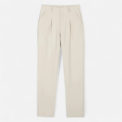 Maison Aurelle Men's Tailored Trousers | Lightweight Fabric, Straight-Leg Cut