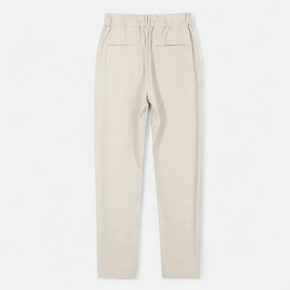 Maison Aurelle Men's Tailored Trousers | Lightweight Fabric, Straight-Leg Cut