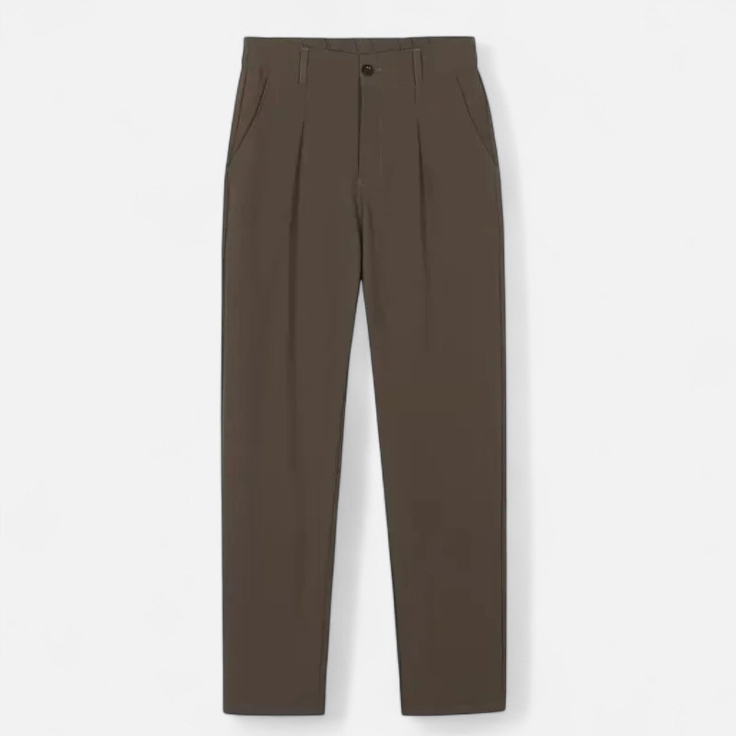 Maison Aurelle Men's Tailored Trousers | Lightweight Fabric, Straight-Leg Cut