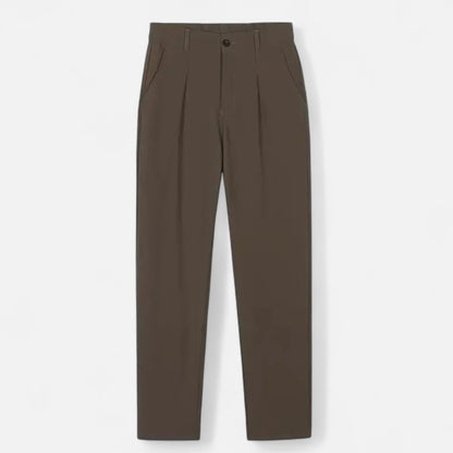 Maison Aurelle Men's Tailored Trousers | Lightweight Fabric, Straight-Leg Cut