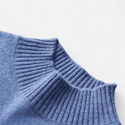 Maison Aurelle Men's Turtleneck Sweater | 100% Pure Wool, Loose Fit