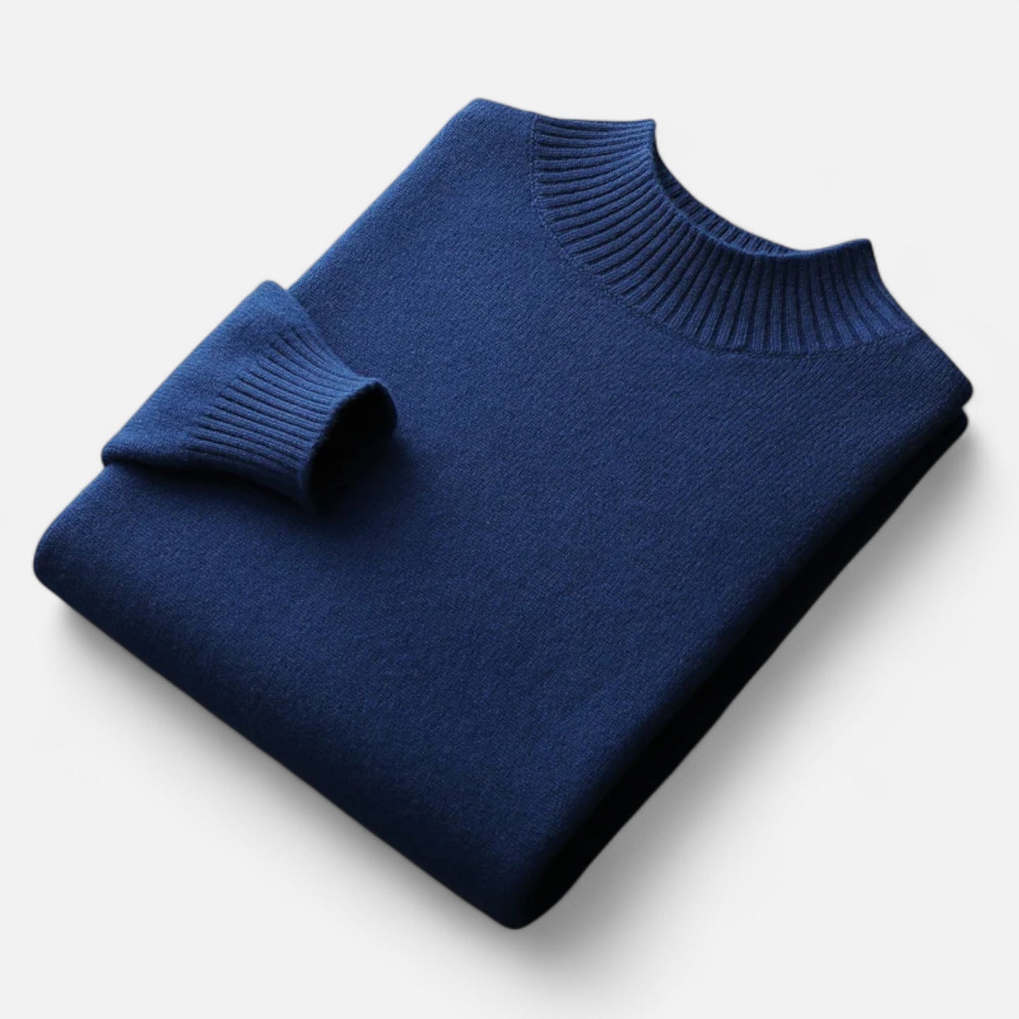 Maison Aurelle Men's Turtleneck Sweater | 100% Pure Wool, Loose Fit