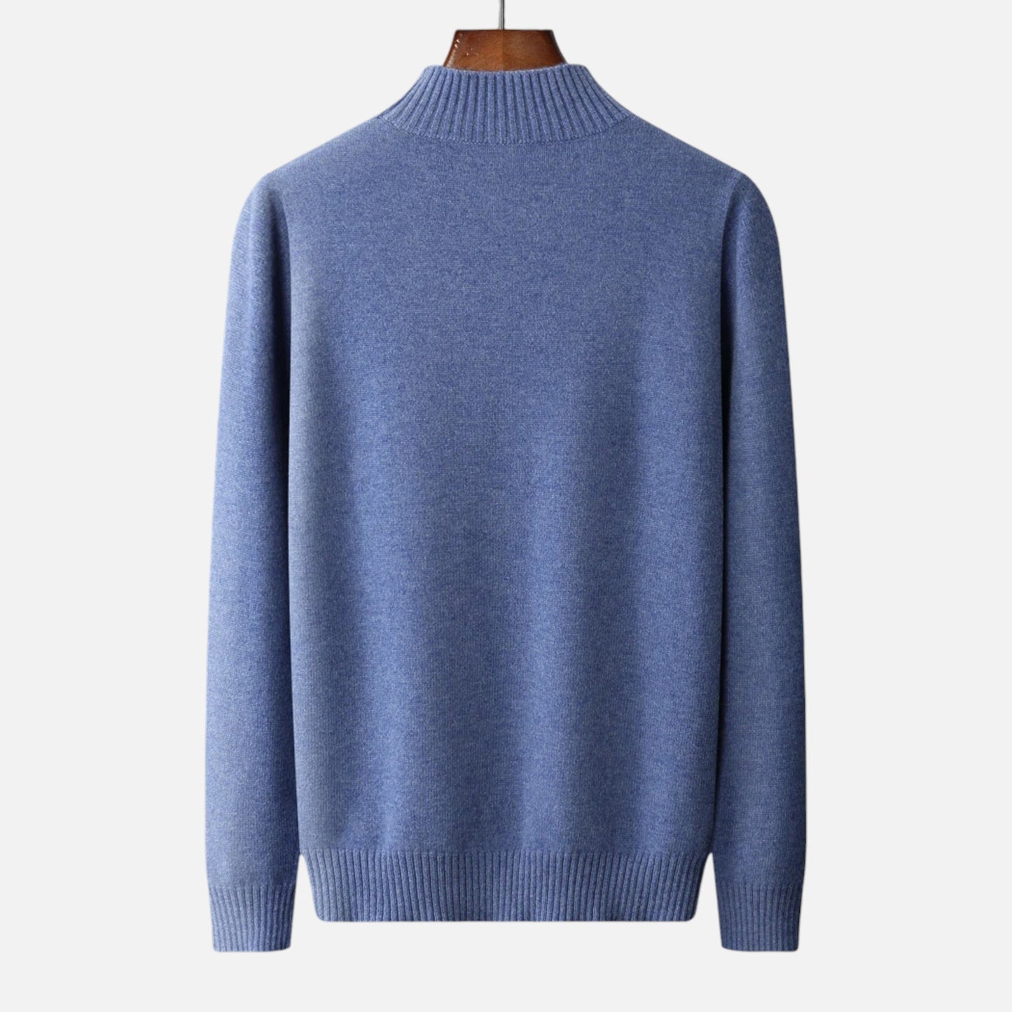 Maison Aurelle Men's Turtleneck Sweater | 100% Pure Wool, Loose Fit