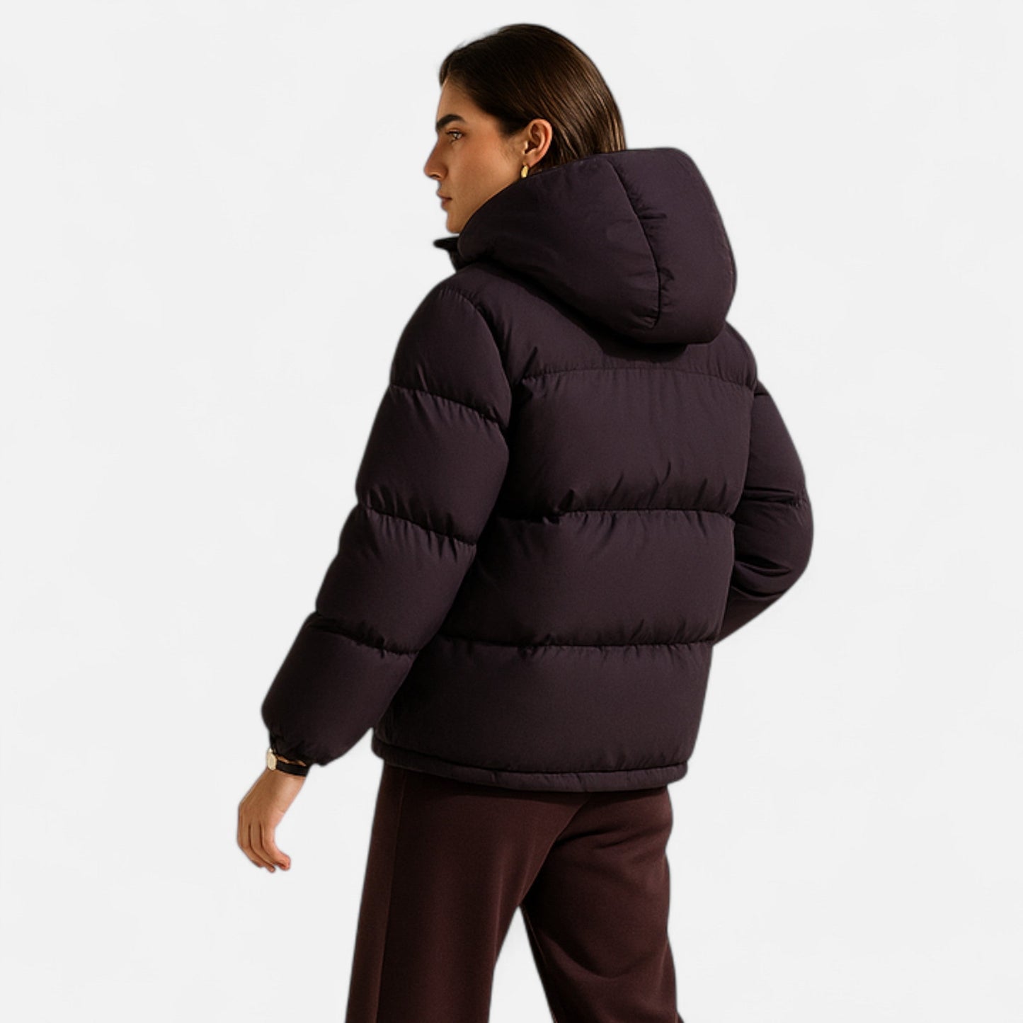 Maison Aurelle Unisex Hooded Puffer Jacket | Cotton Insulation, Lightweight