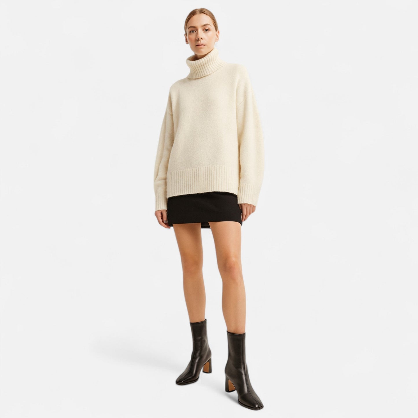 Maison Aurelle Vintage Ankle Boots for Women | Square-Toe Design, Warm Cotton Lining