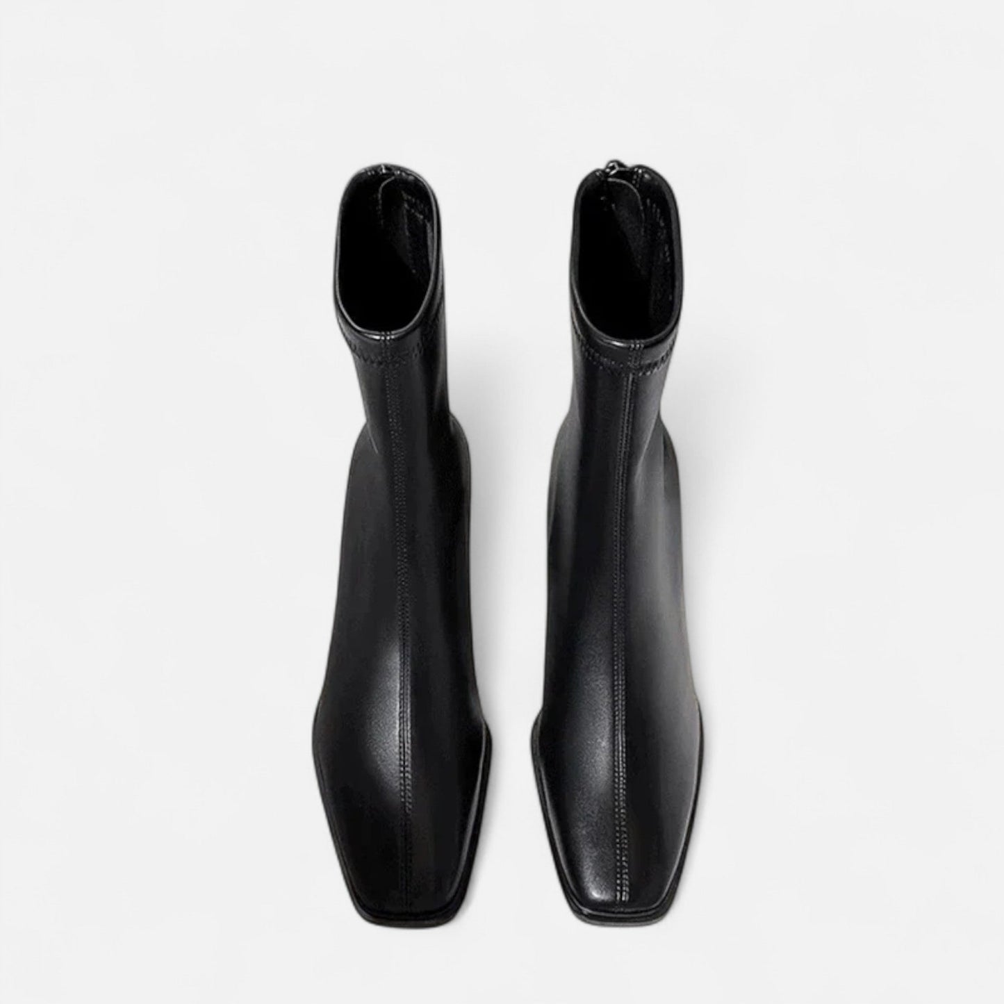 Maison Aurelle Vintage Ankle Boots for Women | Square-Toe Design, Warm Cotton Lining