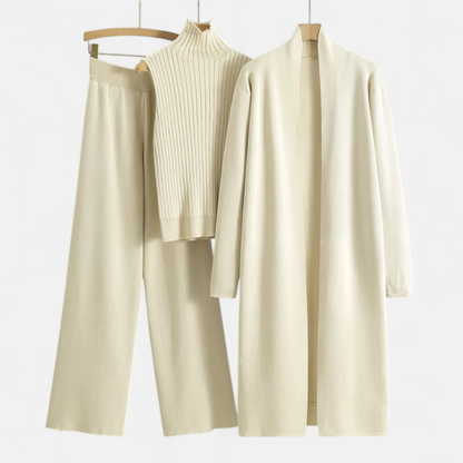 Maison Aurelle Women's Cardigan Set | Soft Knitted Fabric, Vintage Elegance