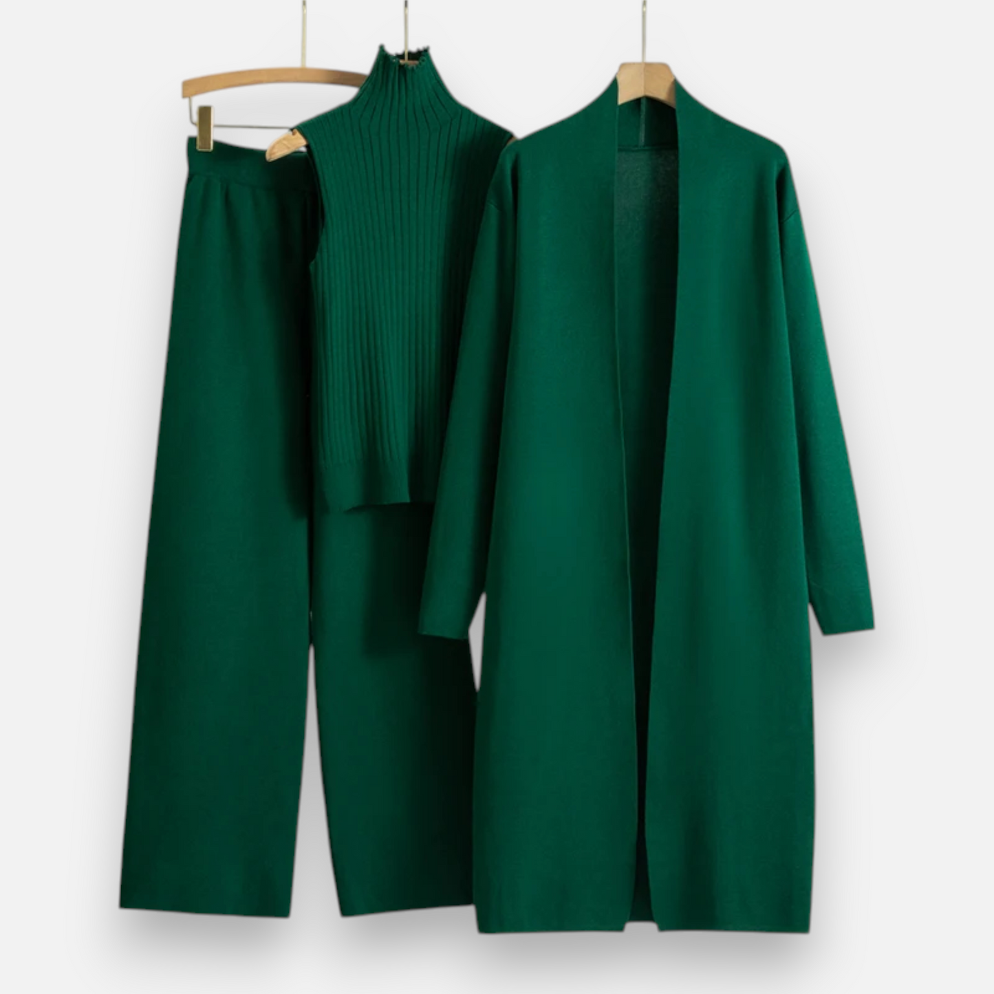 Maison Aurelle Women's Cardigan Set | Soft Knitted Fabric, Vintage Elegance