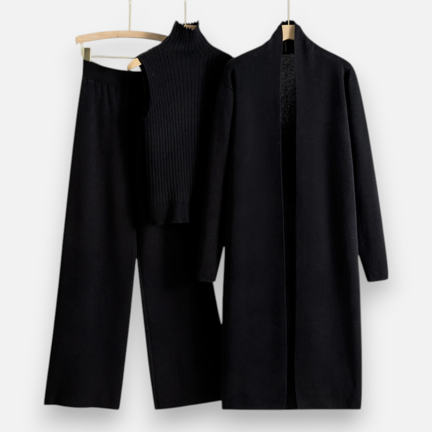Maison Aurelle Women's Cardigan Set | Soft Knitted Fabric, Vintage Elegance
