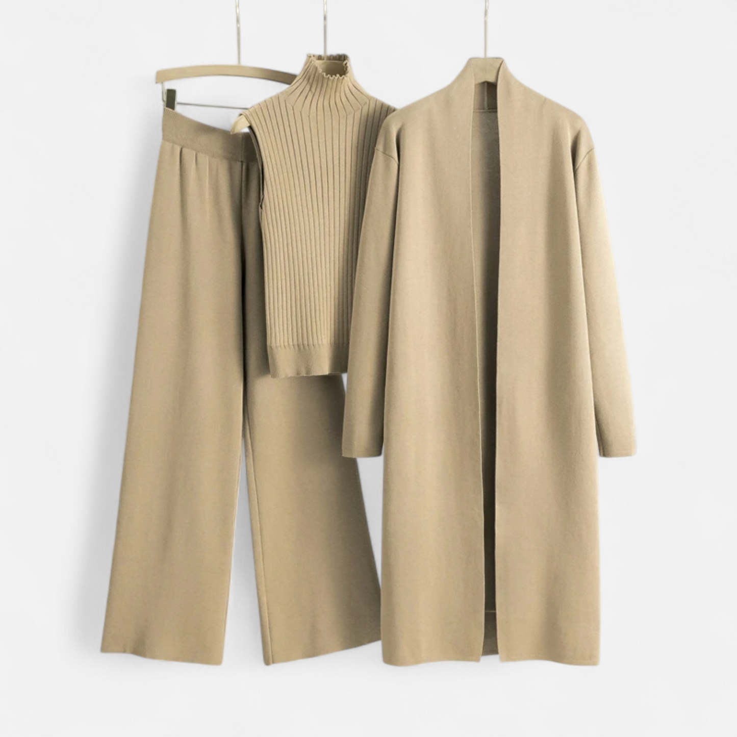 Maison Aurelle Women's Cardigan Set | Soft Knitted Fabric, Vintage Elegance