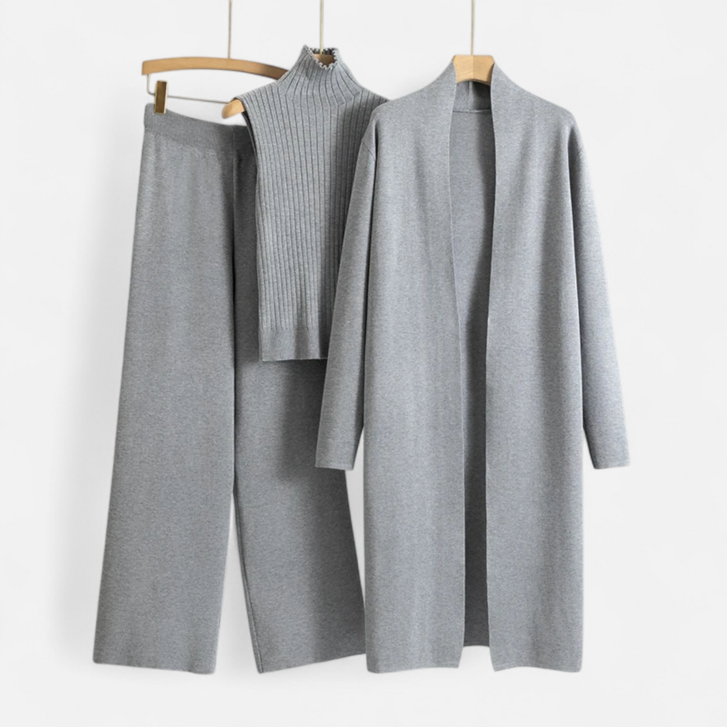 Maison Aurelle Women's Cardigan Set | Soft Knitted Fabric, Vintage Elegance