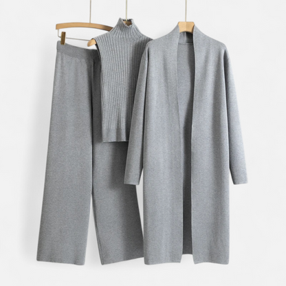Maison Aurelle Women's Cardigan Set | Soft Knitted Fabric, Vintage Elegance