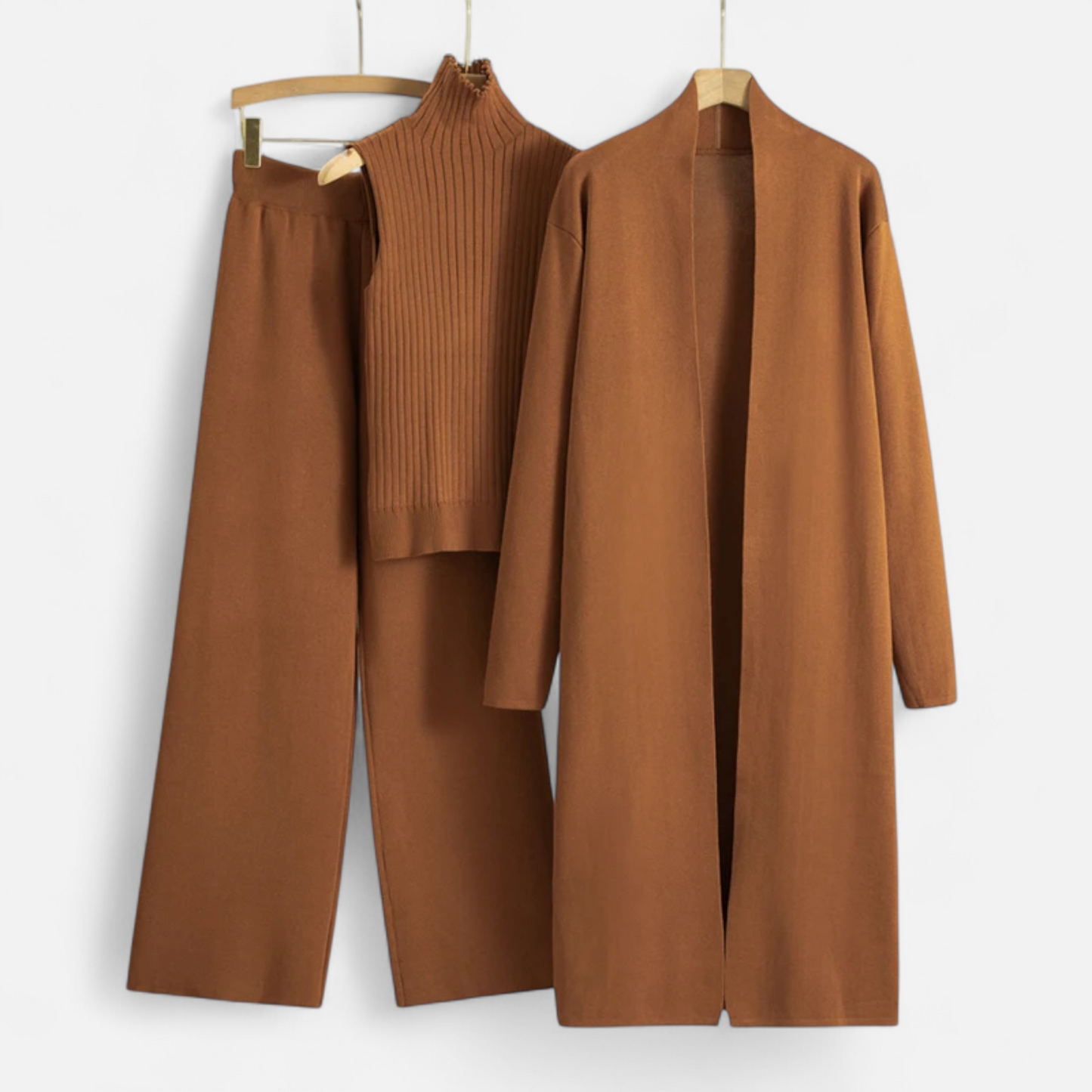 Maison Aurelle Women's Cardigan Set | Soft Knitted Fabric, Vintage Elegance
