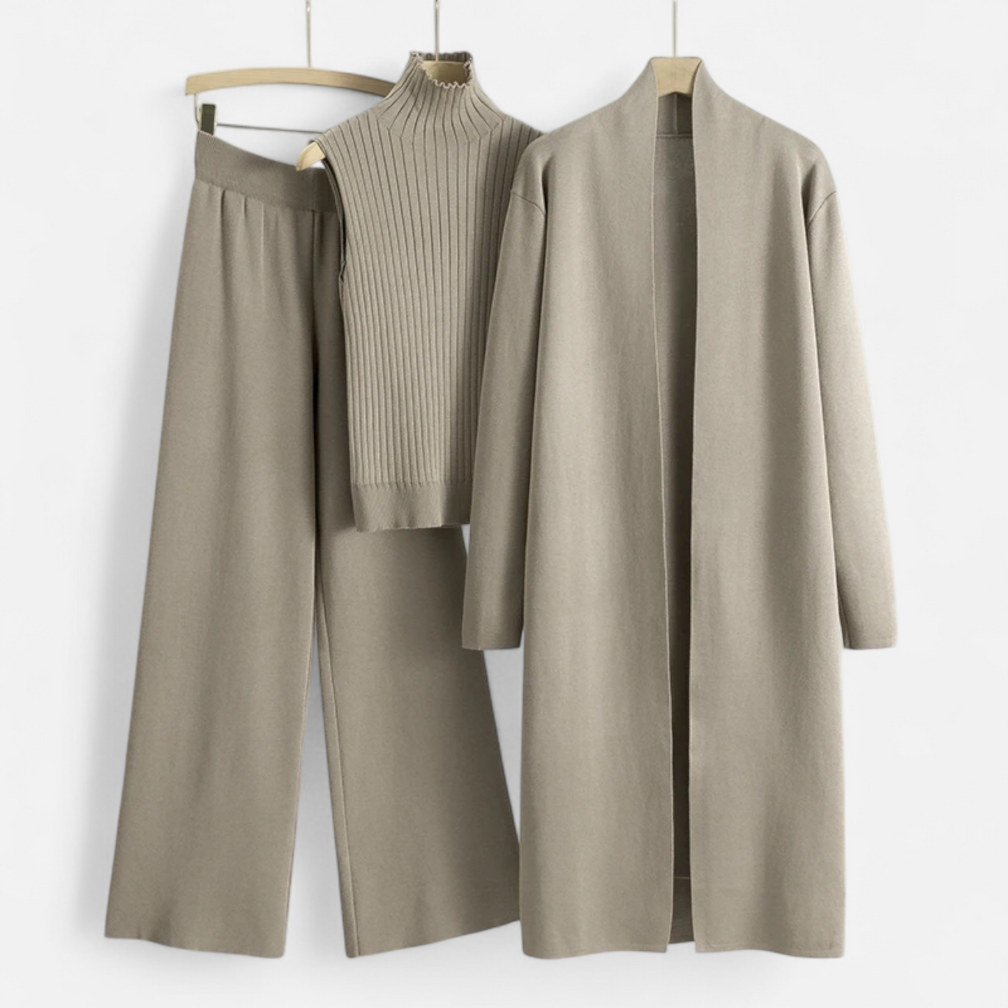 Maison Aurelle Women's Cardigan Set | Soft Knitted Fabric, Vintage Elegance