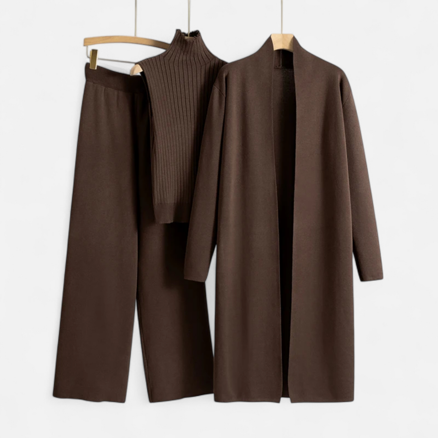 Maison Aurelle Women's Cardigan Set | Soft Knitted Fabric, Vintage Elegance