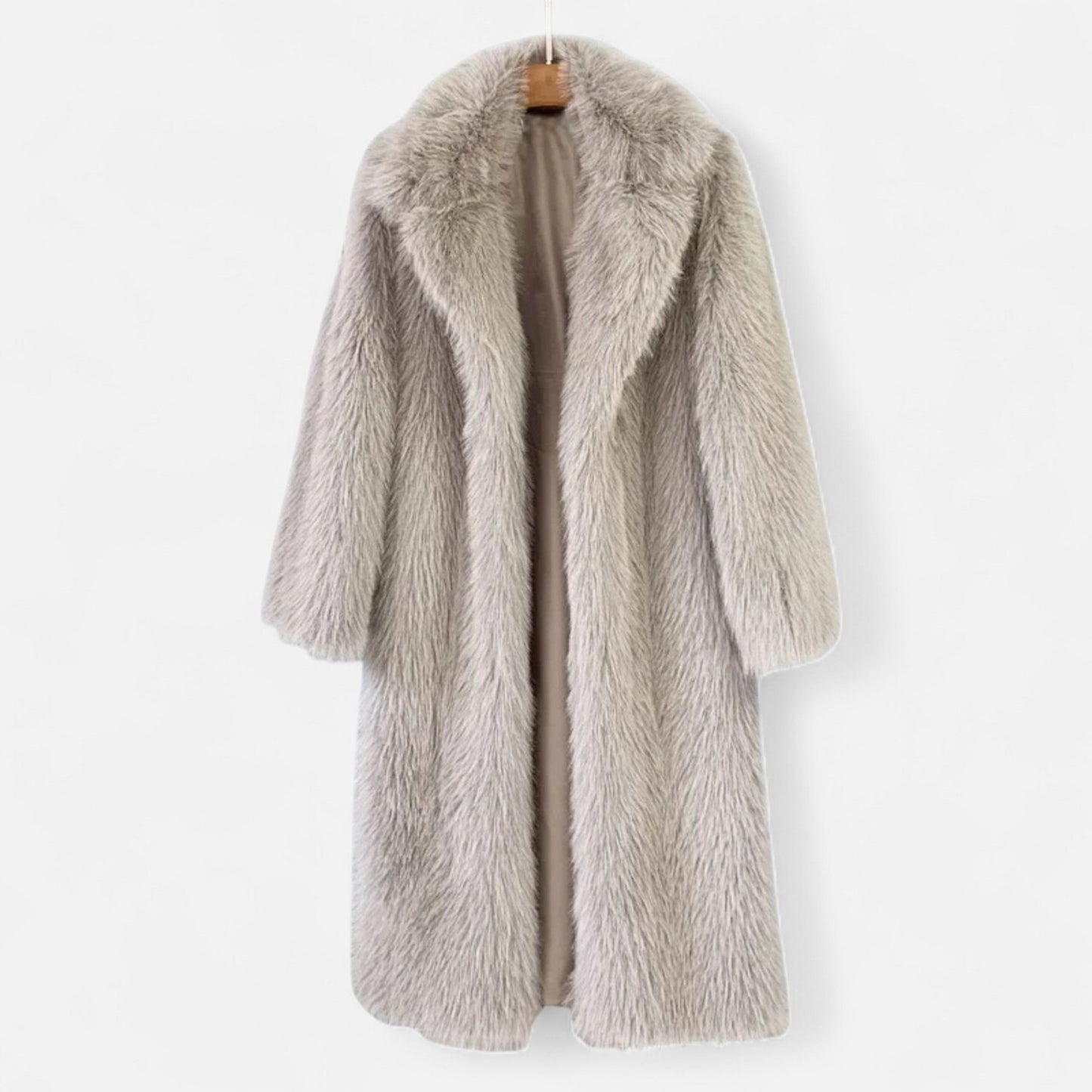 Maison Aurelle Women's Faux Fur Coat | Maxi Length, Luxurious Winter Essential
